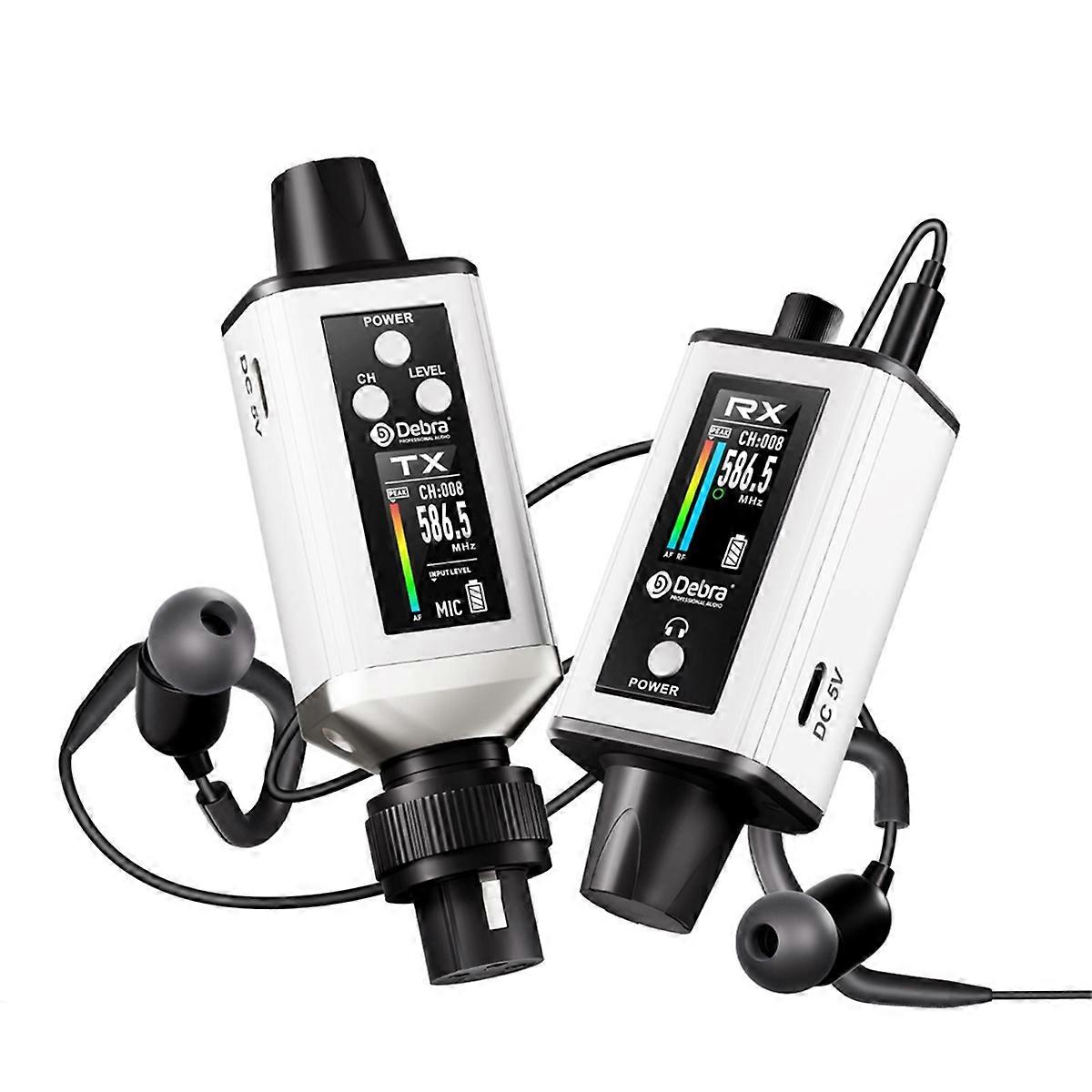 Debra EMX-1 Audio Wireless Monitoring System Rechargeable with 16 Adjustable Frequency