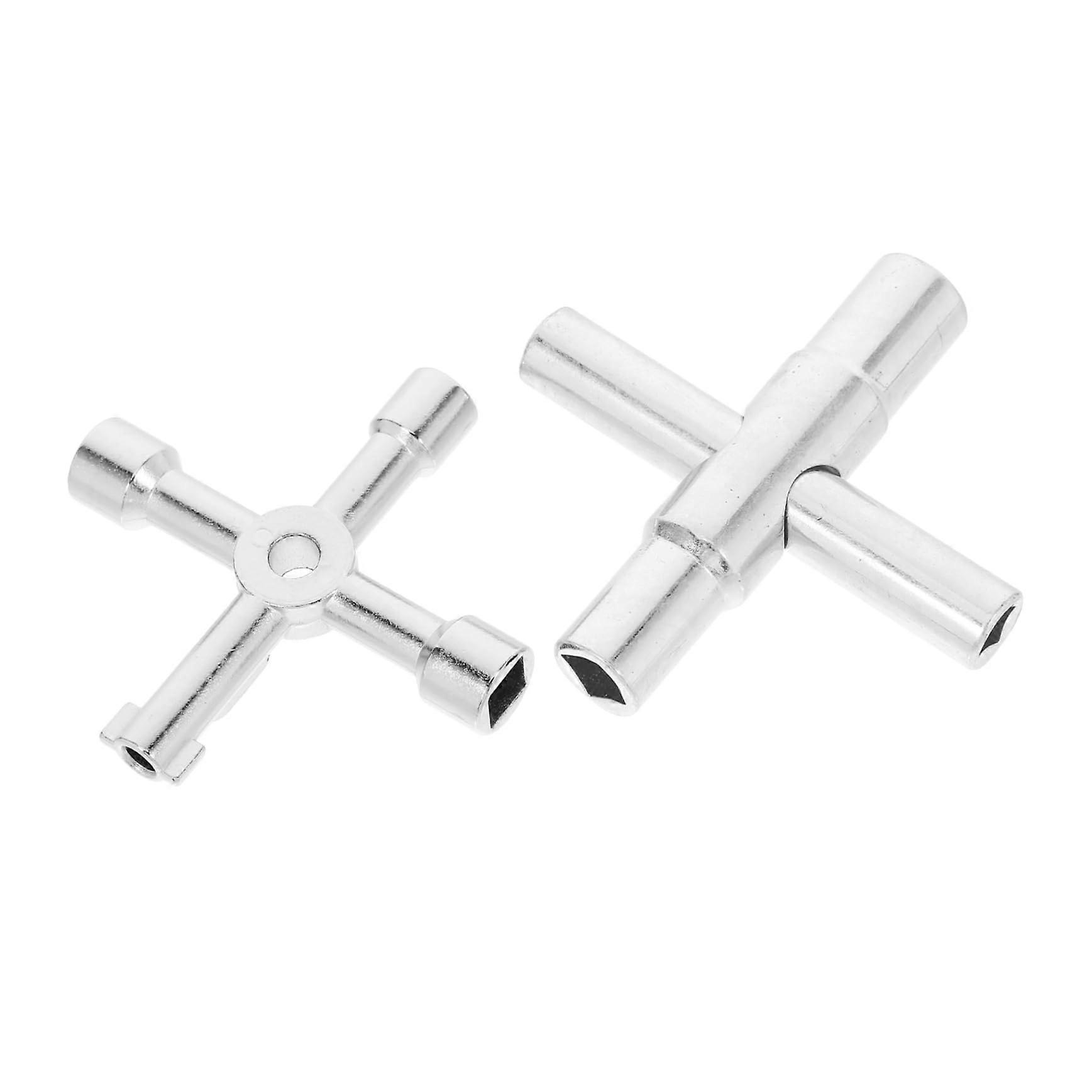 2 pieces of Allen key multifunctional water meter and valve wrench for faucets, electrical cabinets, durable and practical