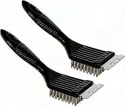 BBQ Grill Brush & Scraper Set - 2-Piece Scratch-Free Cleaning Tool for All Grills