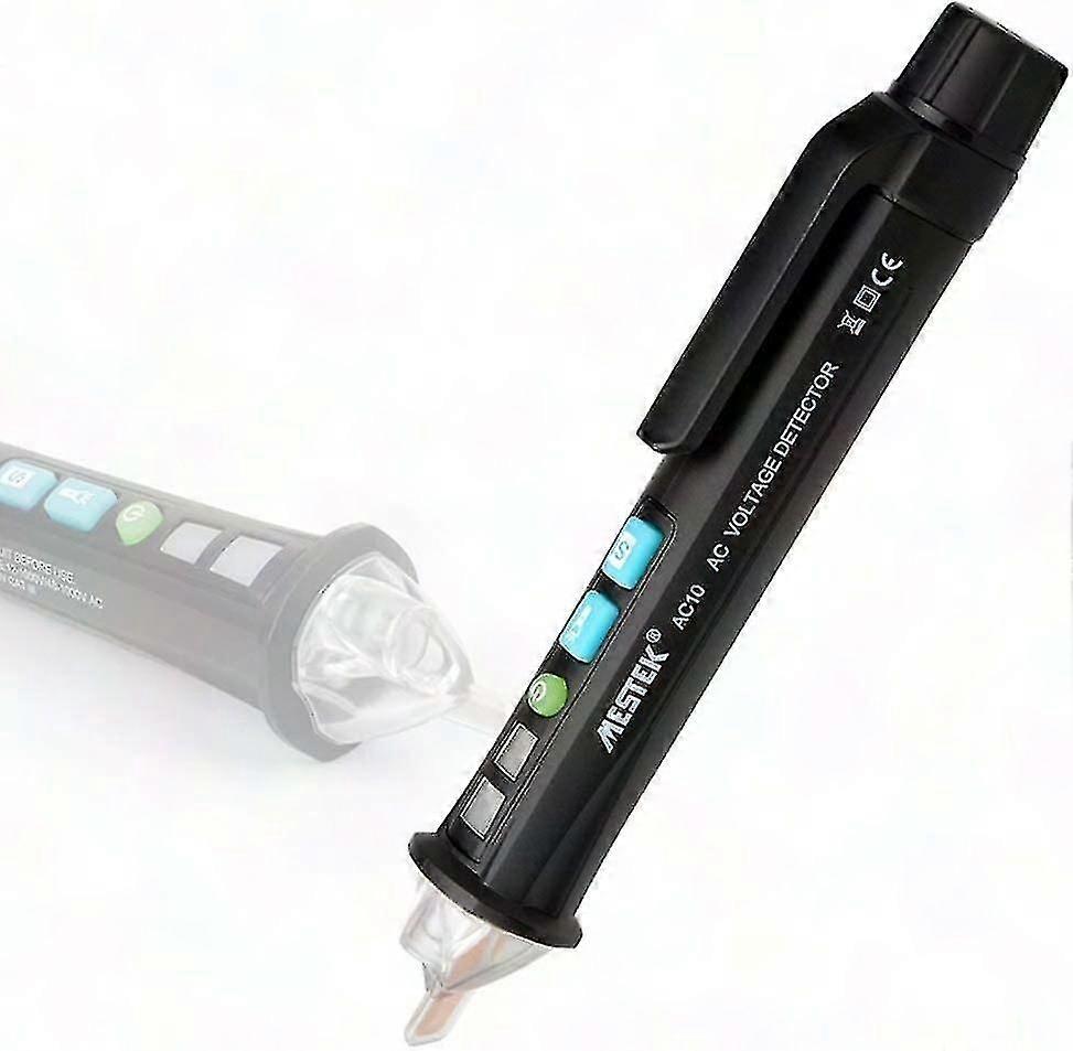 AC Voltage Tester Pen 12V-1000V with Adjustable Range, Sound & Light Alarm, Flashlight