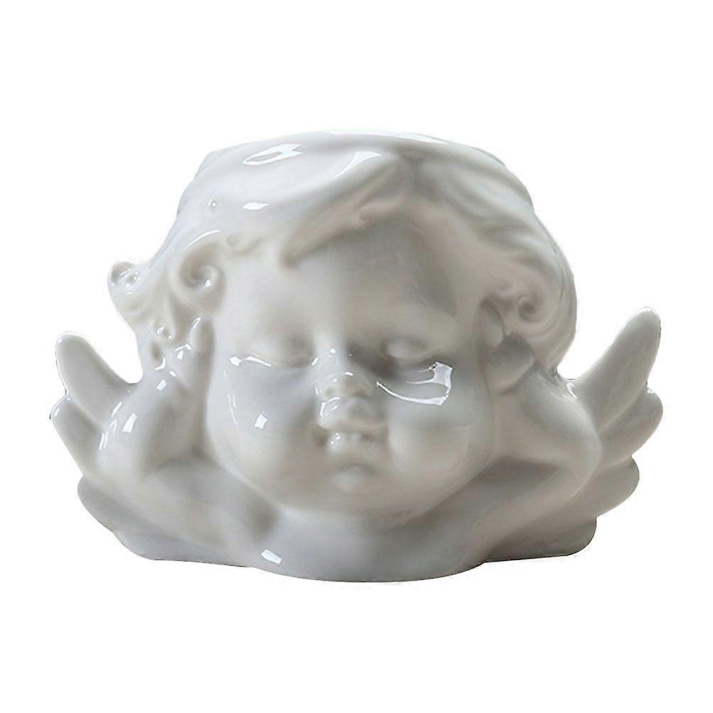 Ceramic Succulent Holder Desktop Planter Table Flowerpot Succulent Pots Random Style White