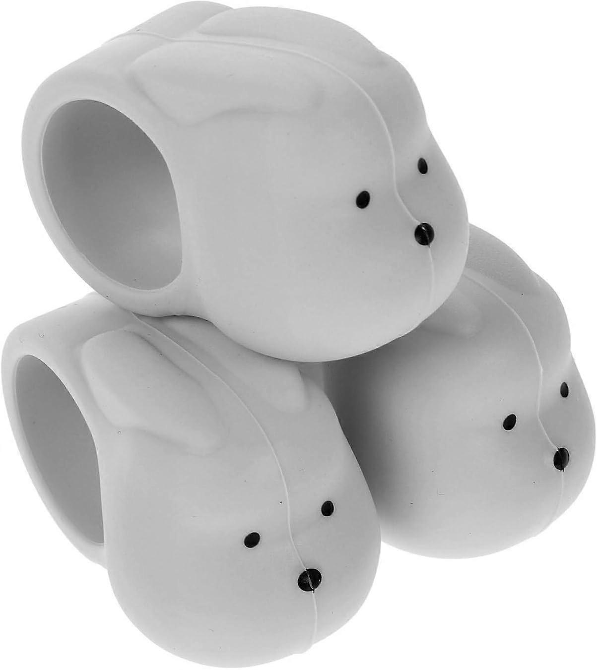 3pcs Silicone Door Stops Decorative Door Bumper Door Handle Protector