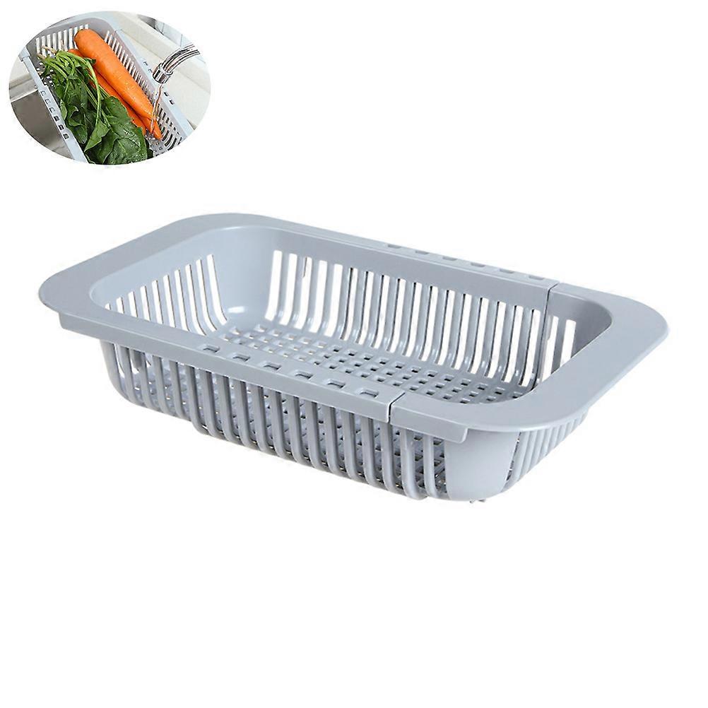Scalable Sink Drain Rack with Dish Drainer and Vegetable Organizer – Multi Purpose Kitchen Storage Holder for Dishes, Cutlery, and Fruits, Hollow
