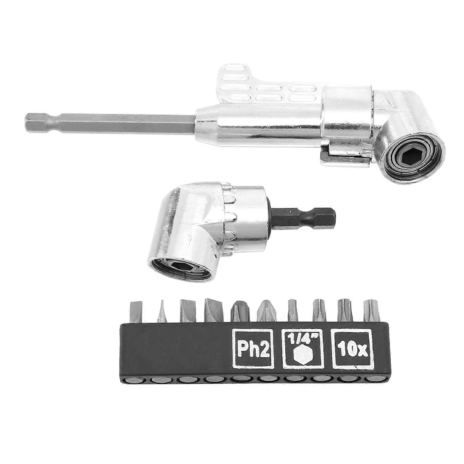 1 Set Driver Extension Socket Adapter with Screwdriver Bits for Cordless Drills, Ratchet Hand Tools, and Tight Spaces – Versatile Bit Adapter for