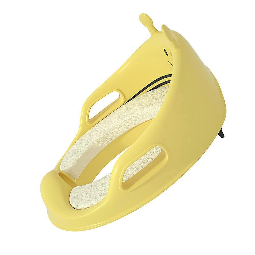 Baby Toilet Seat Trainer with PU Cushion for Comfort High Adaptability for Most Toilets Yellow