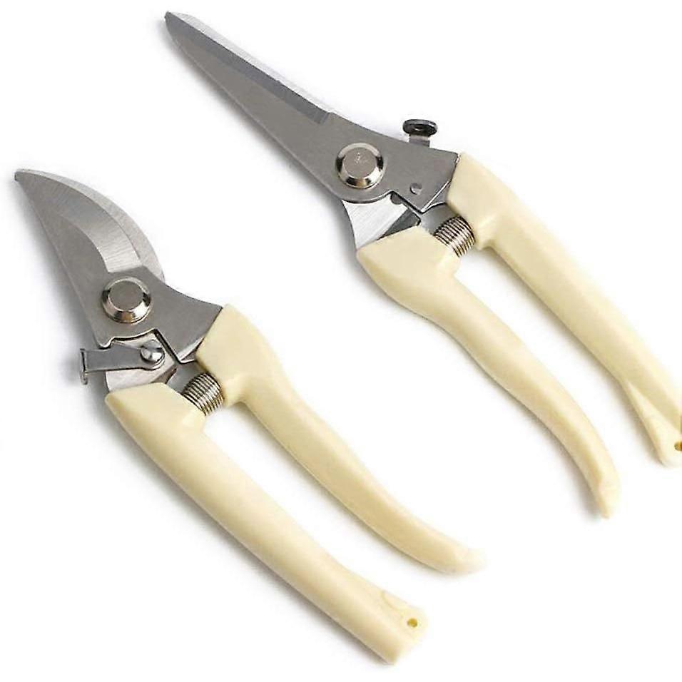 2 Pack Garden Pruning Shears with Micro Tips for Flowers, Gardening