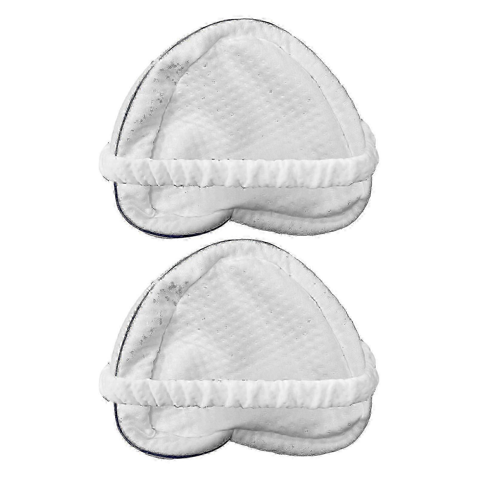 2pcs Knee Pillow Covers with Elastic Strap & Zipper - Soft Breathable Leg Pillow Cases for Comfortable Sleep