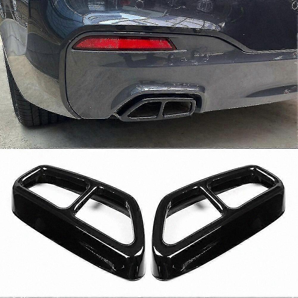 2 τεμάχια από ανοξείδωτο ατσάλι εξάτμισης Tip Tail Cover Trim Συμβατό με τα μοντέλα 5 Series G30 G31 2017-2018