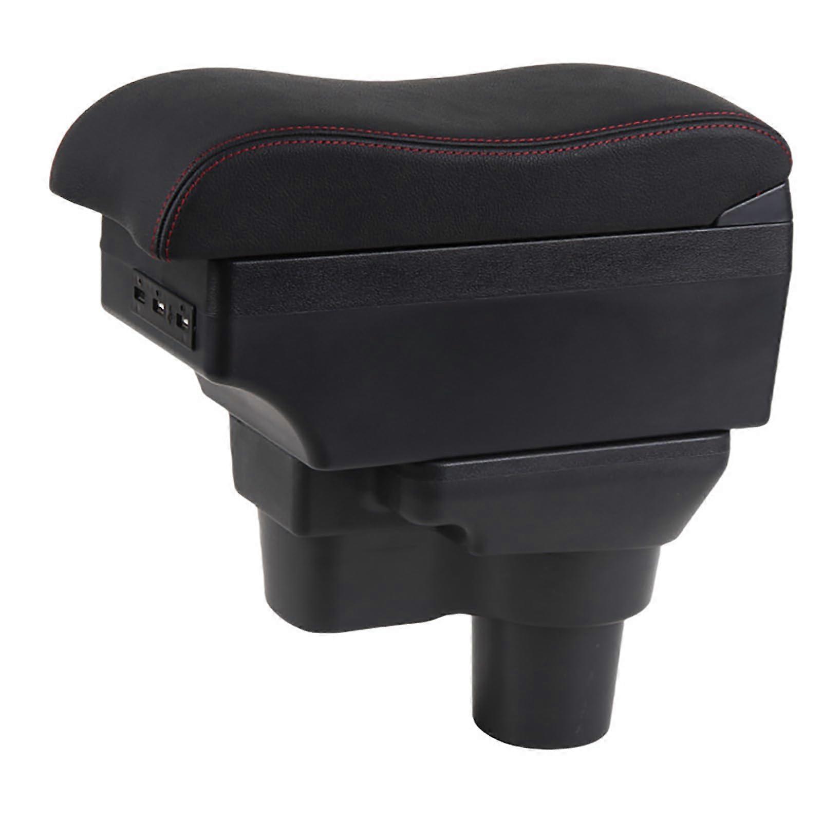 Armrest Box Center Console Storage, Durable Arm Rest Organizer With Double Cup Holder, Car Accessories