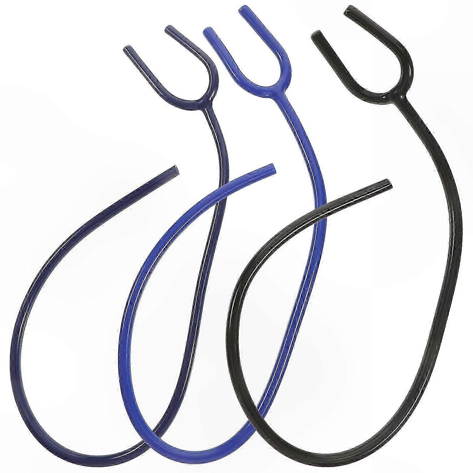 3-Pack Y-Shaped Extension Tubes for Stethoscope Hoses (Assorted Colors)