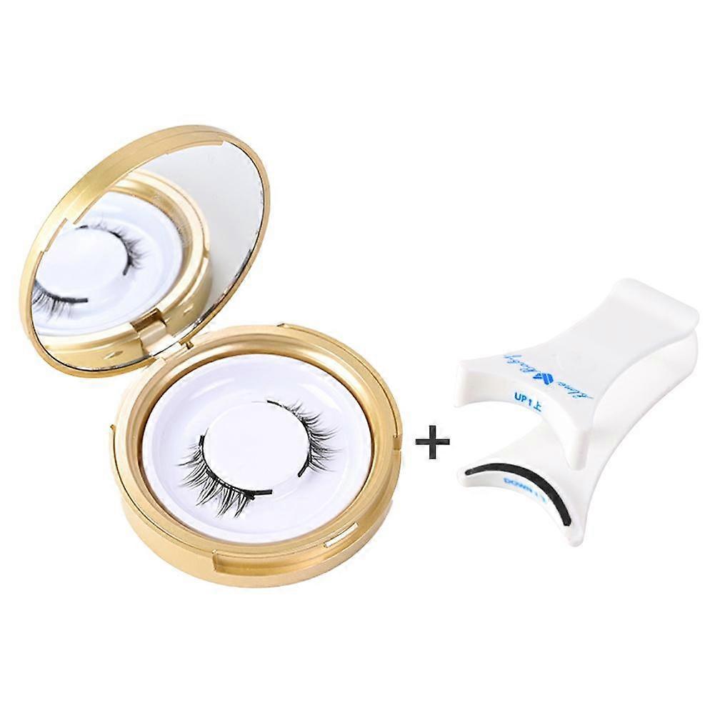 Magnetic Eyelash Set - Soft Magnetic for Quick & Easy Application, Reusable with Curler Included