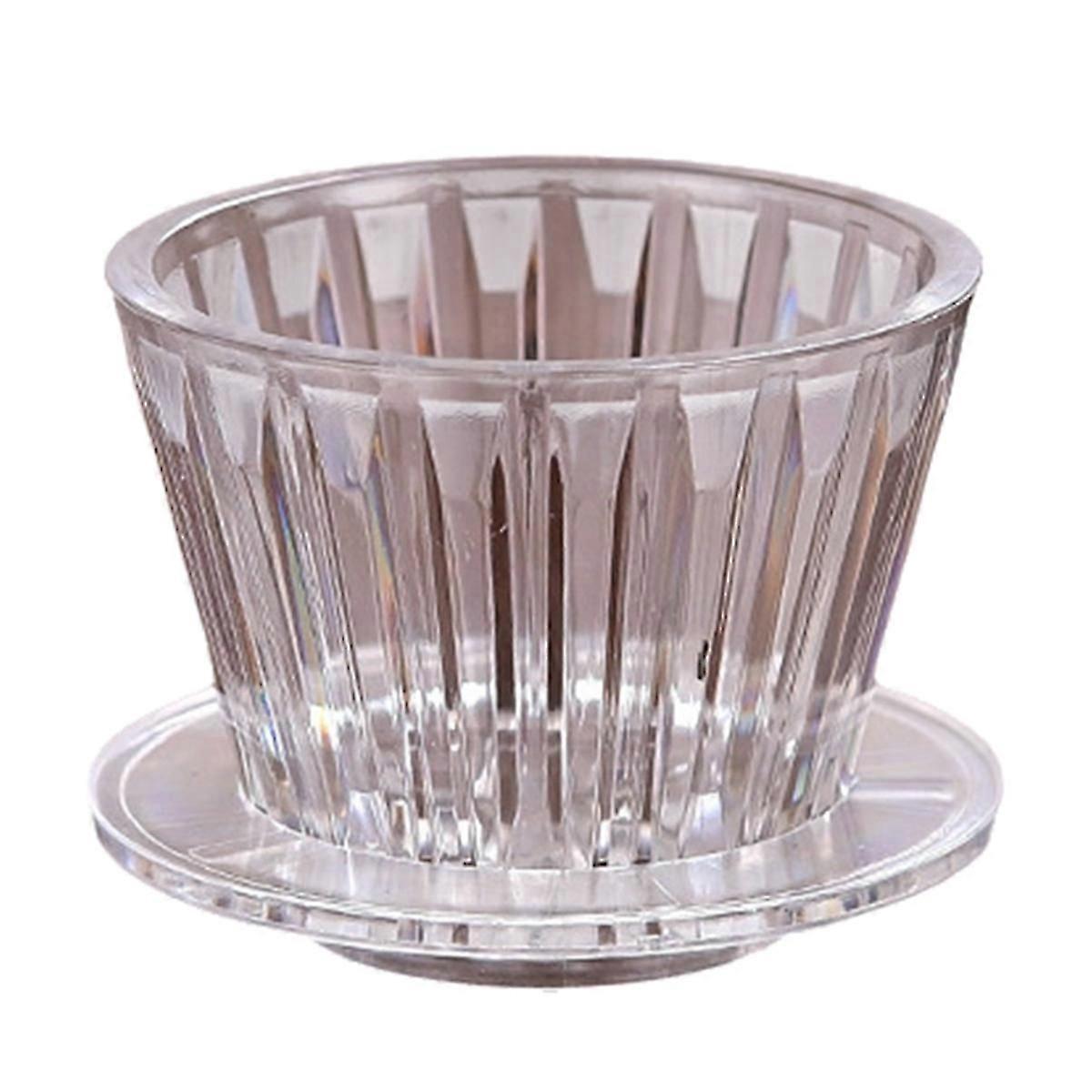 Home use coffee filter cup flat bottom style