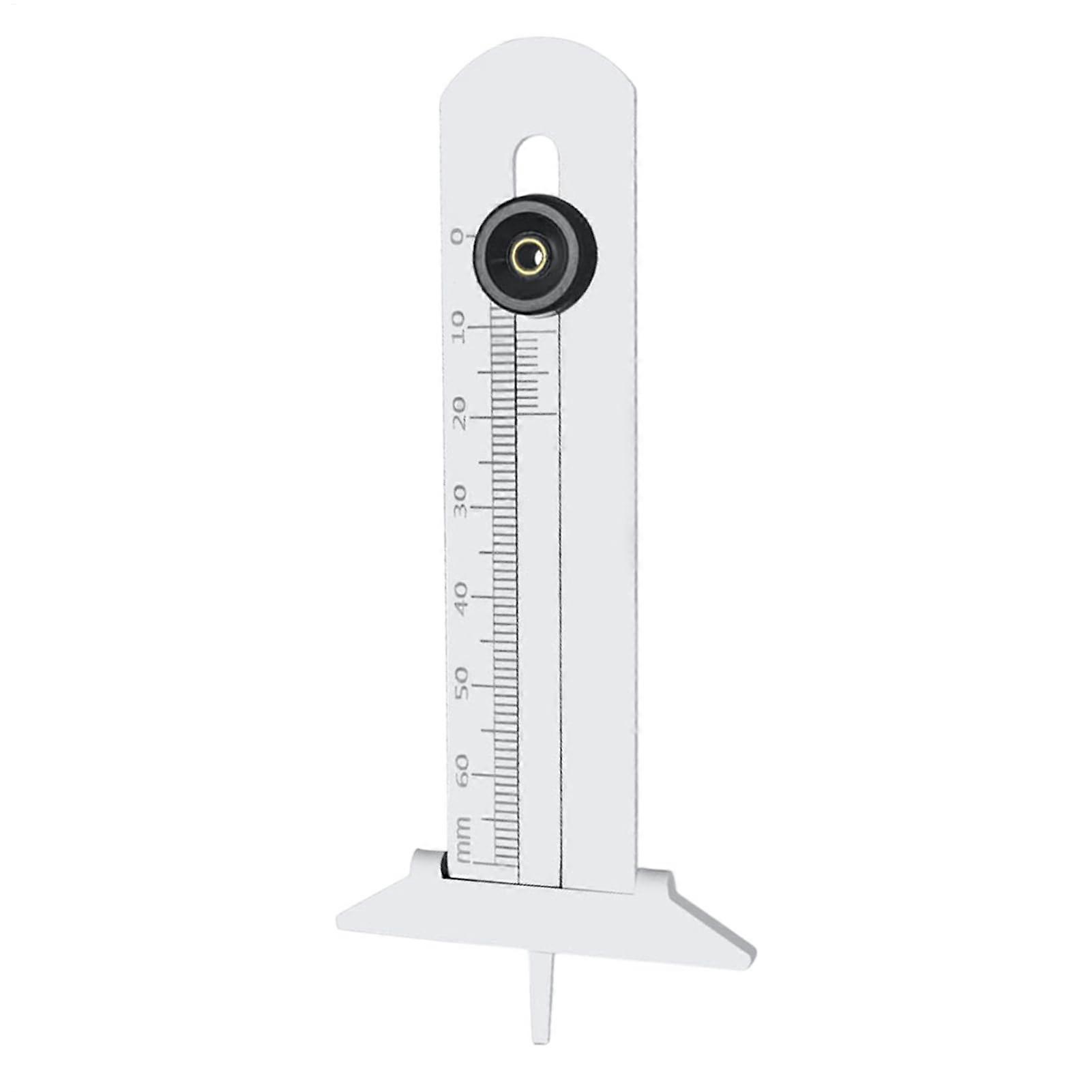 Tire Tread Depth Gauge Stainless Steel T Shape Measuring Tool Ruler For Motorcycle And Semi Truck Maintenance Checks