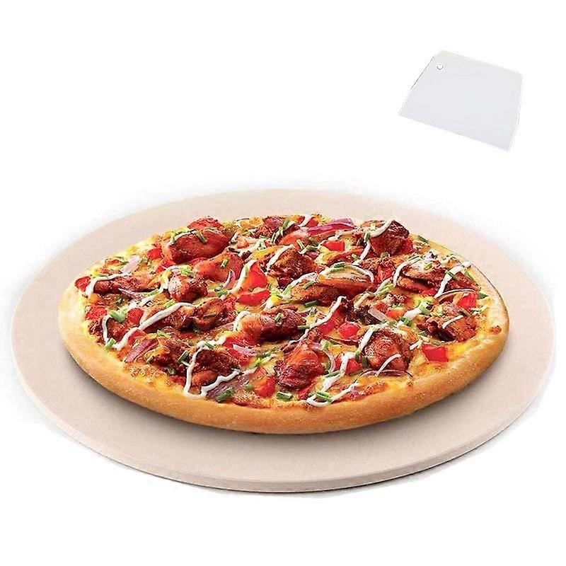 Pizza Stone, Round Pizza Stone For Grill and Oven, Making Pizza, Steak,Thick Inch Cordierite Pizza