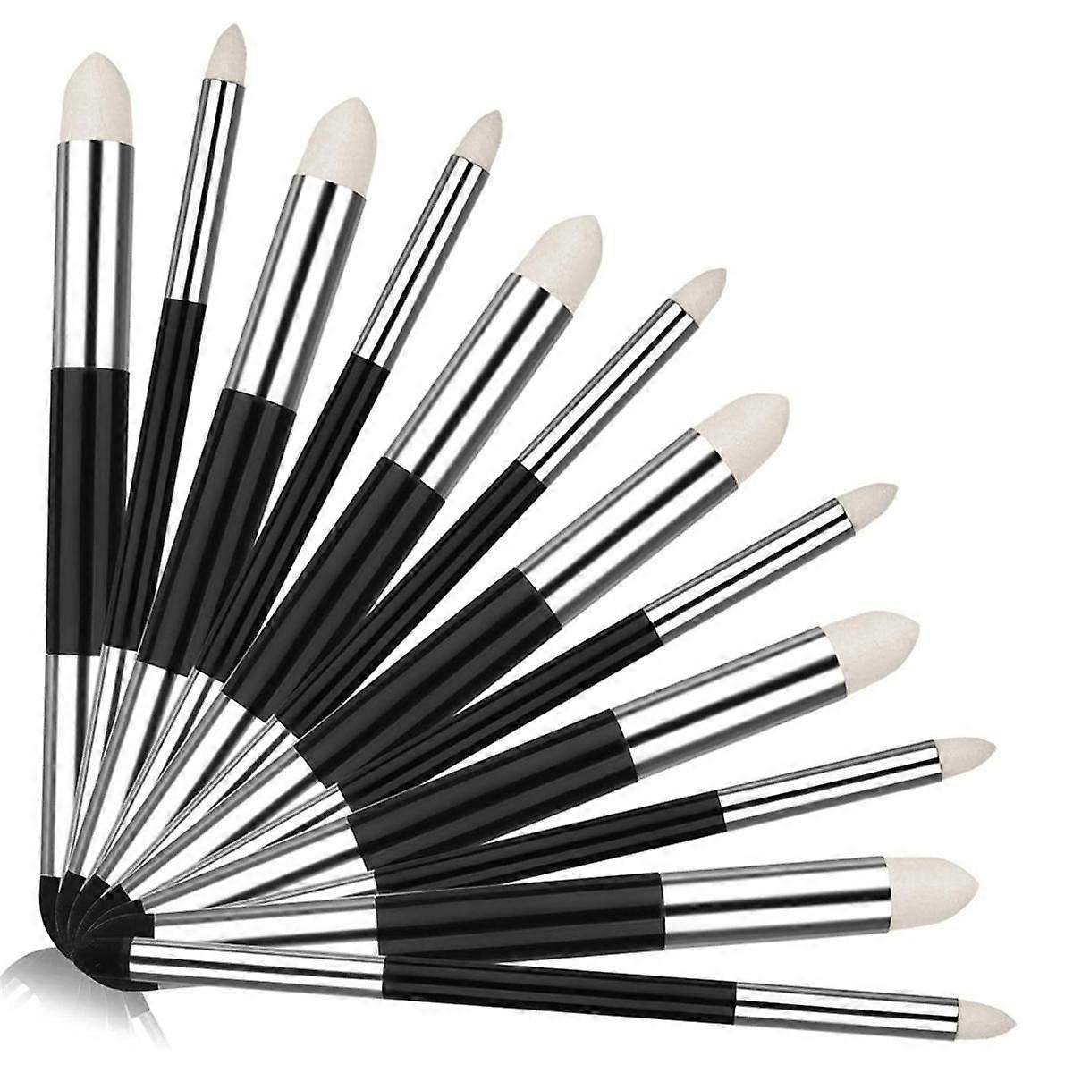 12 Pcs Artist Blending Sponge Pen Double Headed Washable Rubbing Sponge Brush Dual Tip Sketching Wi