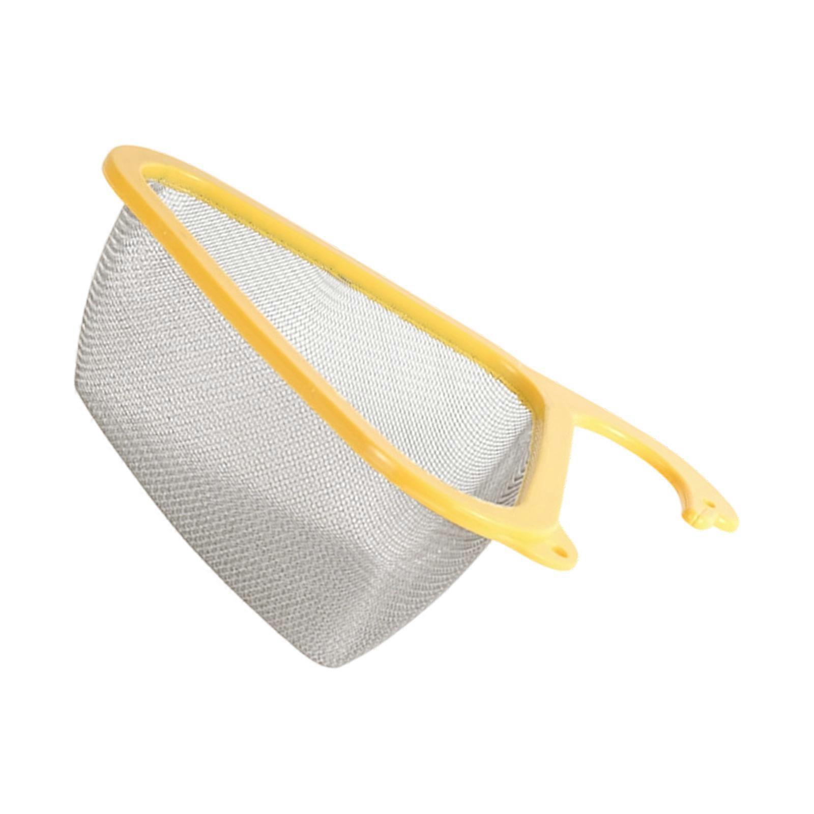 Mountable Over Sink Drain Basket Space Efficient Sink Mounted Draining Rack for Space Saving Kitchen Organization  Yellow