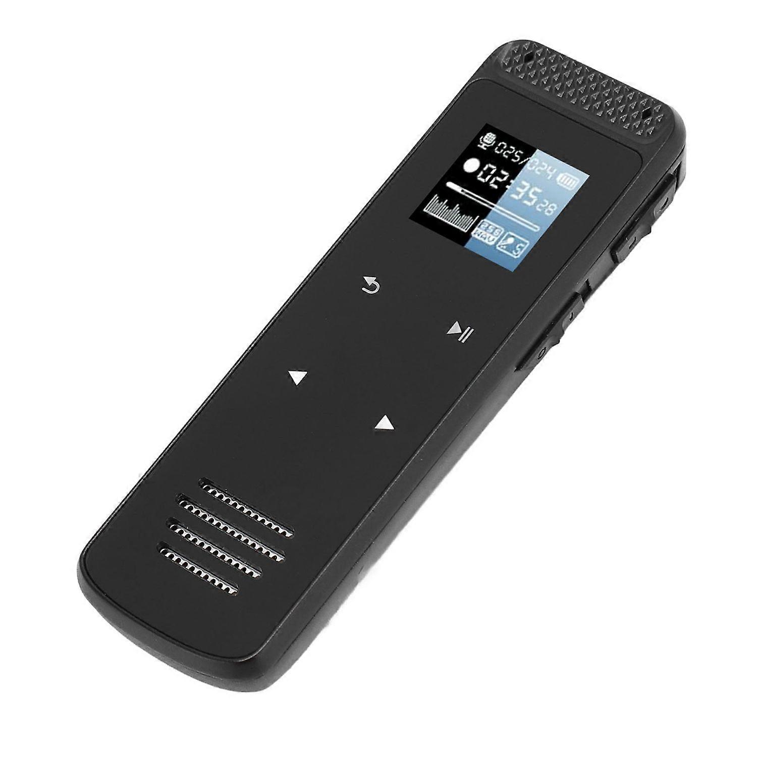 Digital Voice Recorder Professional HD Noise Reduction MP3 Voice Activated Recorder with Playback Speaker for Lectures Meetings Interviews 32GB(Black)