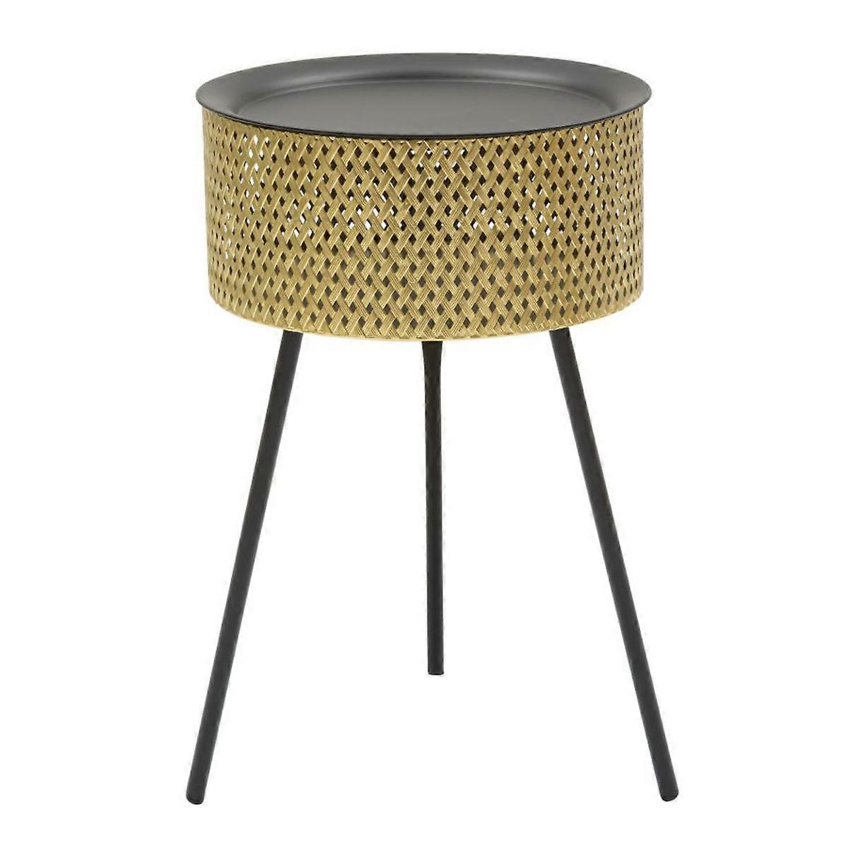 MF522 Table basse, Or, Métal, 35x35x50 cm