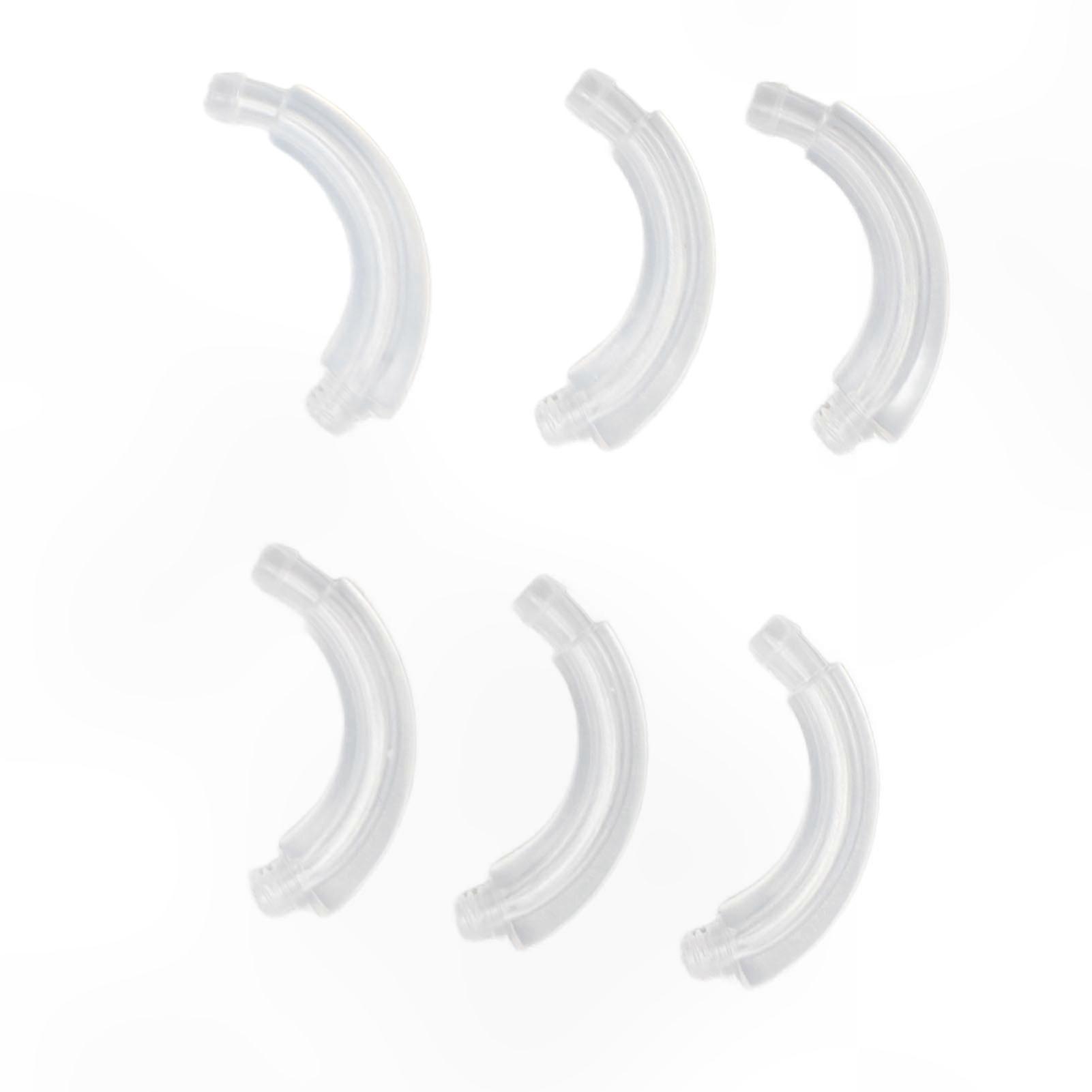 6-Pack Ergonomic Plastic Ear Hooks for Hearing Aid Replacement, Compatible with Phonak V30 V50 Models