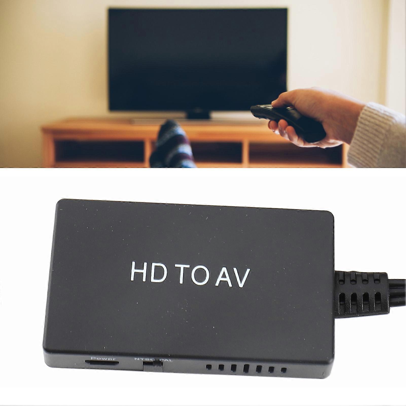 HD Multimedia Interface to Audio and Video Converter Set Top Box to Old TV Adapter