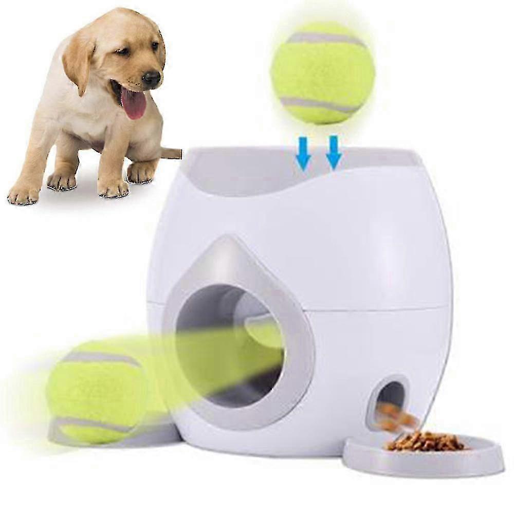 Pet Dog Ball Launcher: Interactive Toy with Tennis Ball Reward Machine in Multiple Colors
