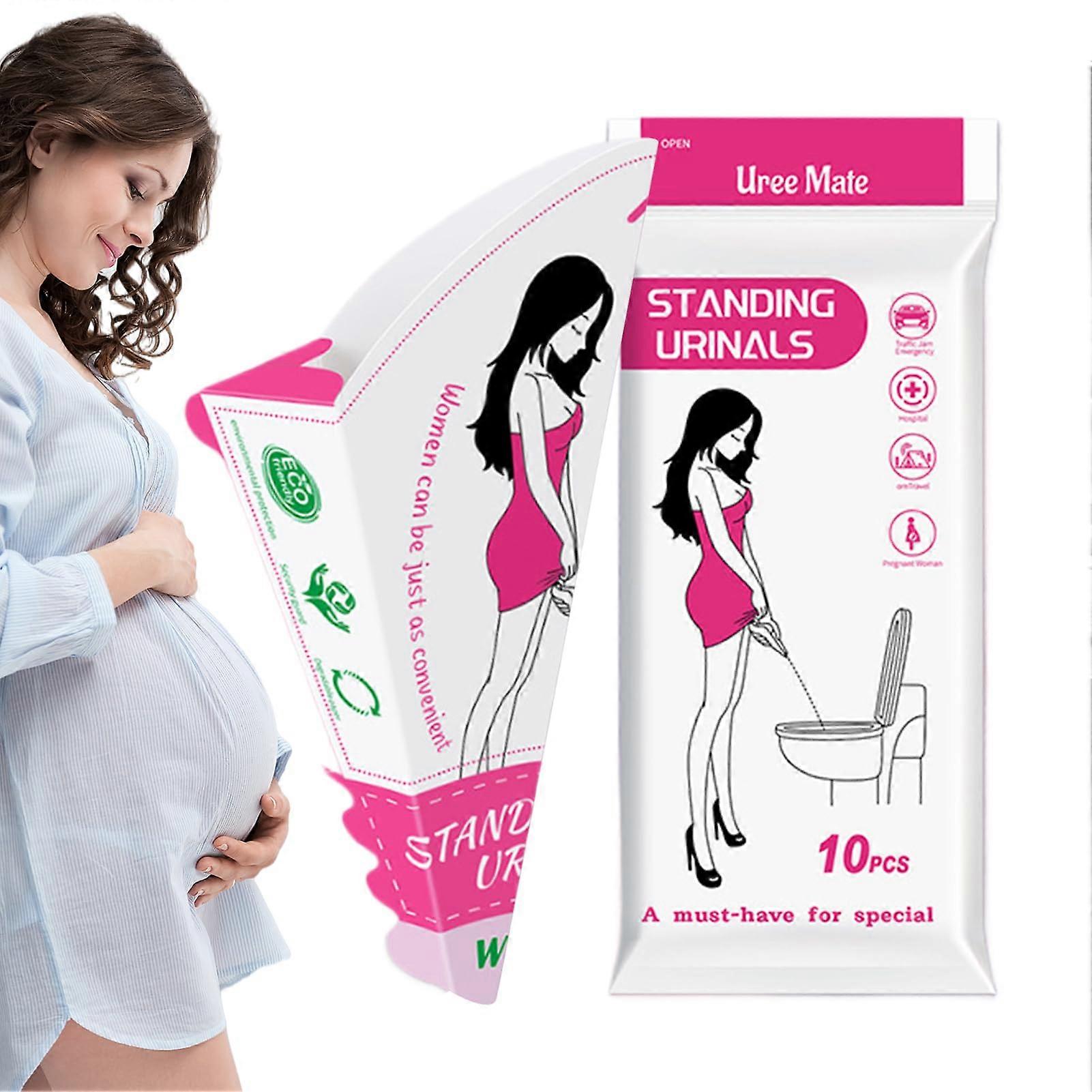Womens Pee Funnel Female Urination Device Foldable Waterproof LeakProof Hygienic Urine Case For Travel Bedridden Care