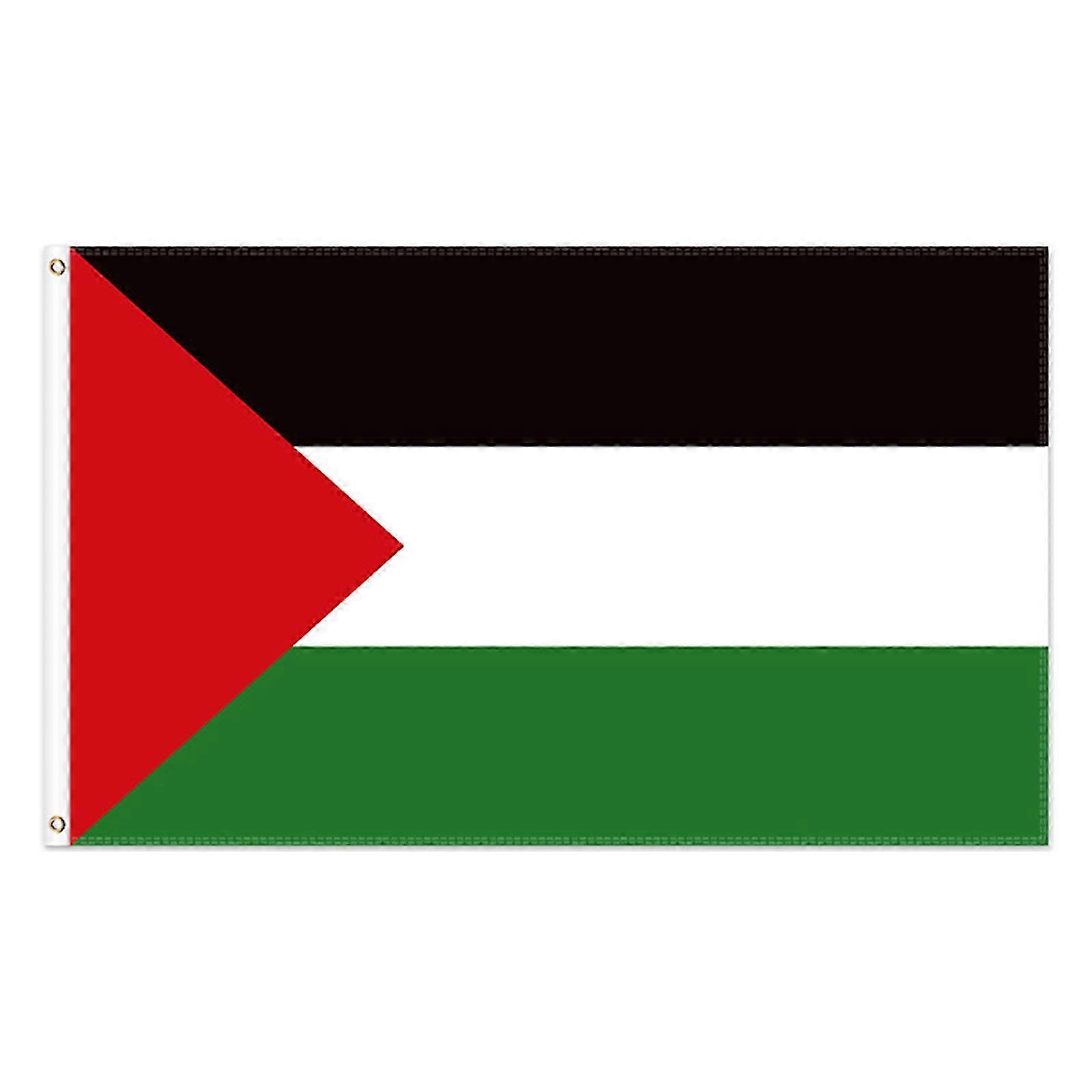 2025 Stand With Palestine Flags, Size 3x5ft; 4x6ft; 5x7.8ft, Reusable Handheld Polyester Palestinian Flags with Brass Grommet 120 x 180cm
