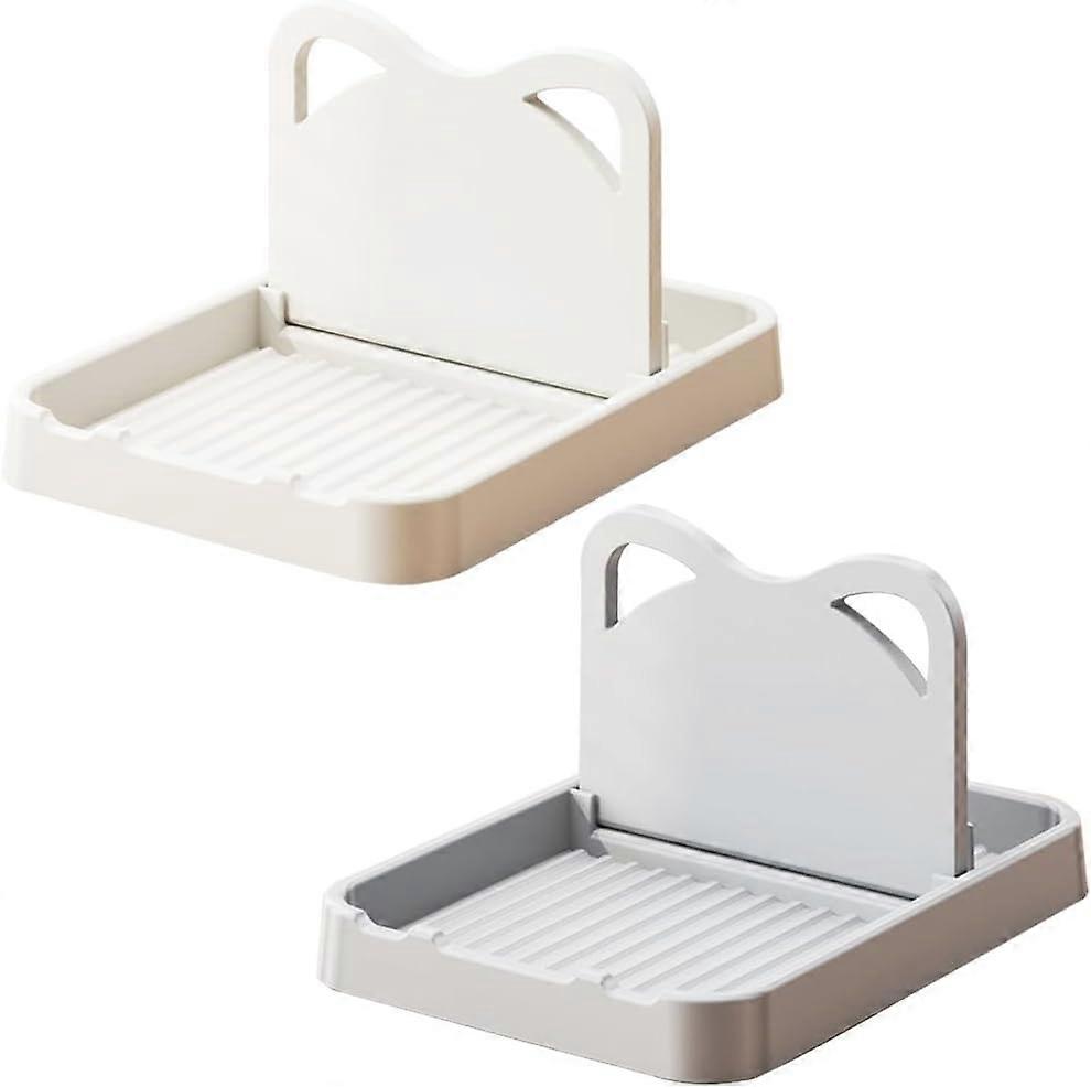 2Pcs Spoon Rest with Lid Holder,Foldable Spoon Holder