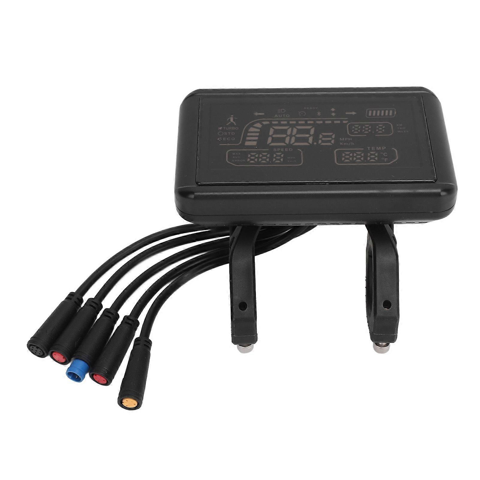 Electric Bicycle Display Panel Speed Gear Power Mode Indicator Meter Waterproof for Electric Bike Modification