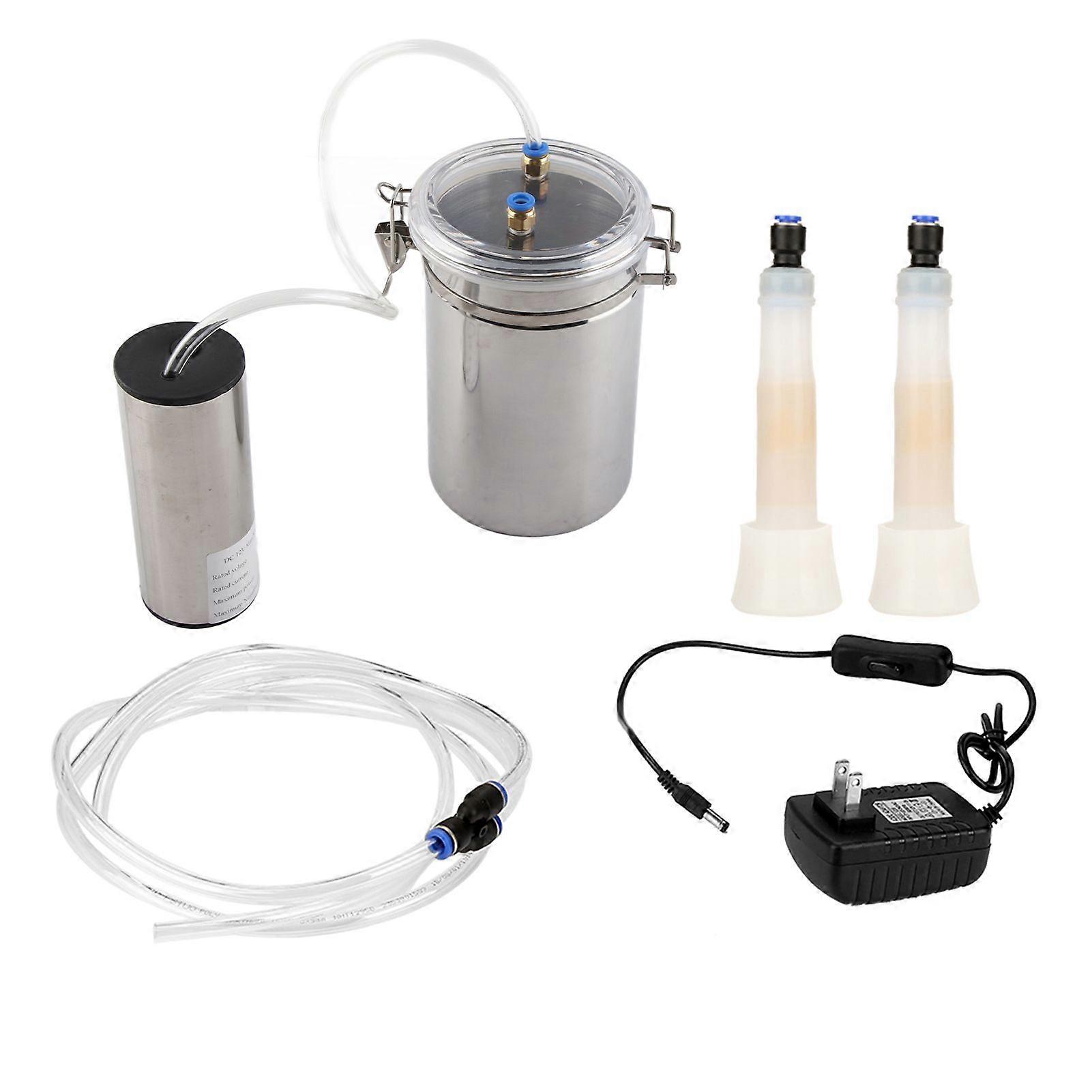 2L Electric Milking Machine Portable Stainless Steel Milker for Cows