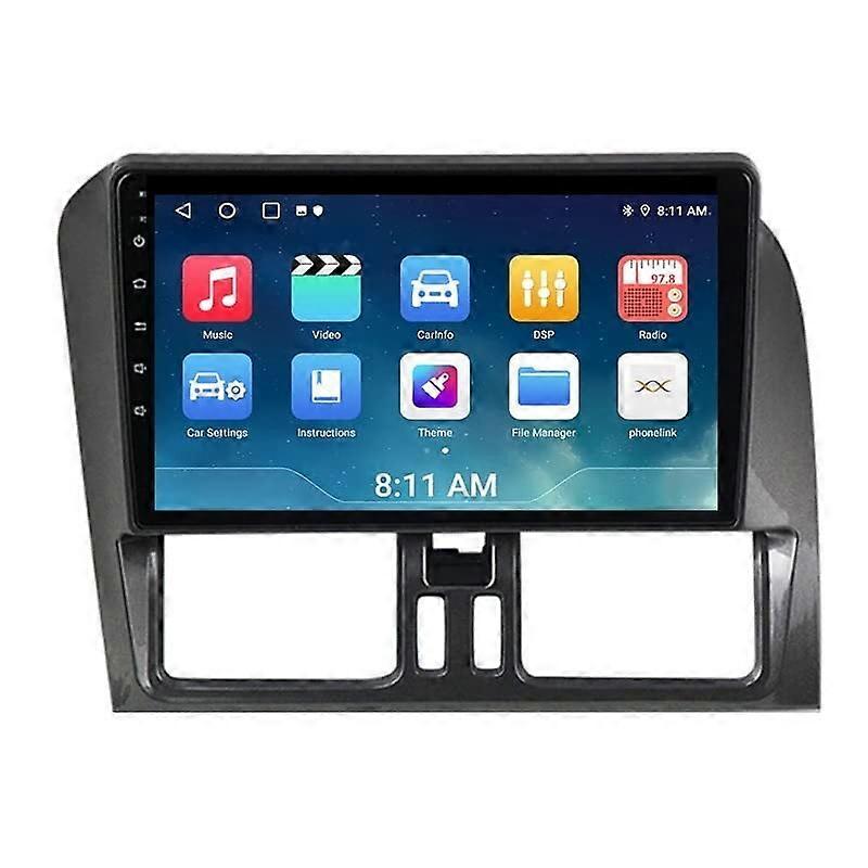 Android Car Stereo for VOLVO XC60 2010 2011  Radio GPS Navigation IPS Touch Screen Multimedia Player Carplay SWC Wifi Mirror Link DSP BT(wifi 1G+16G)