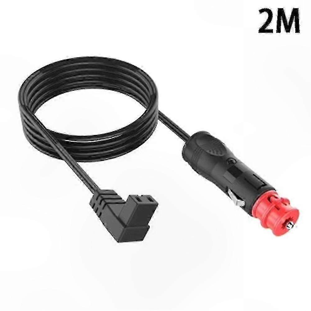 12V Car Fridge Power Cable for Portable Cooler Refrigerator Replacement Connection Line 2M