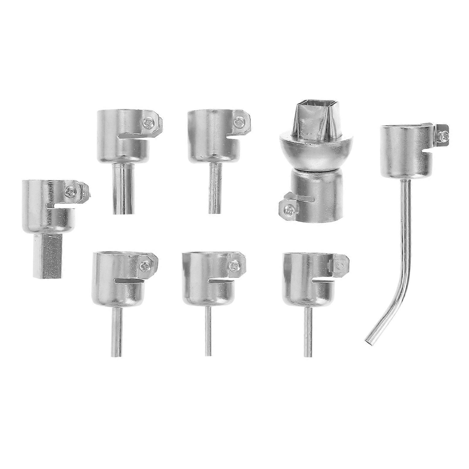 Stainless Steel Hot Air Soldering Nozzles for Tool Use 8Pcs Durable Welding Adapter