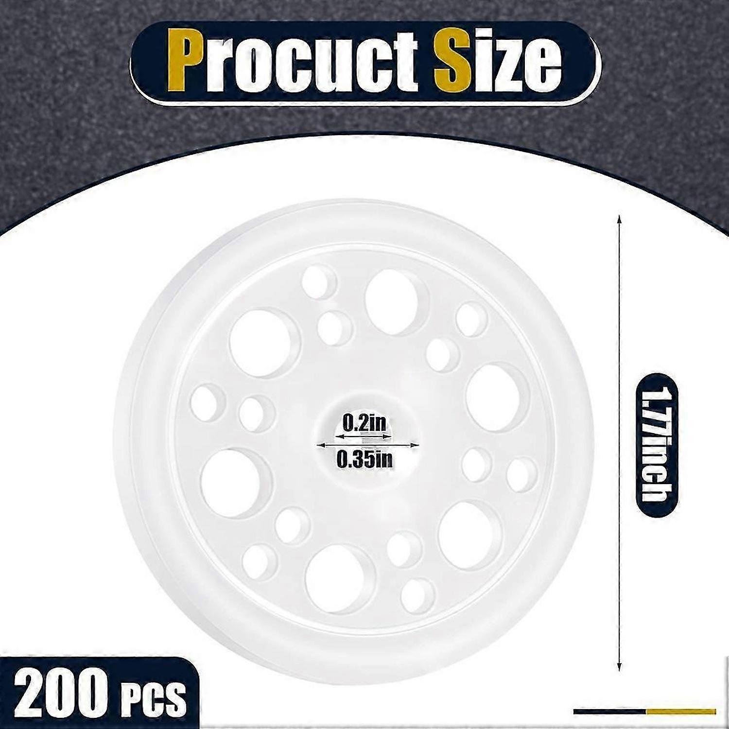 200 Pcs 1.77 Inch/ 45 mm Plastic Insulation Washers Load Spreading Polypropylene Washers for Fixing