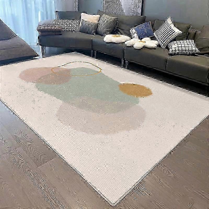 60 x 90cm Modern Abstract Geometric Pattern Living Room Rug Non Slip Coffee Table Cushion-