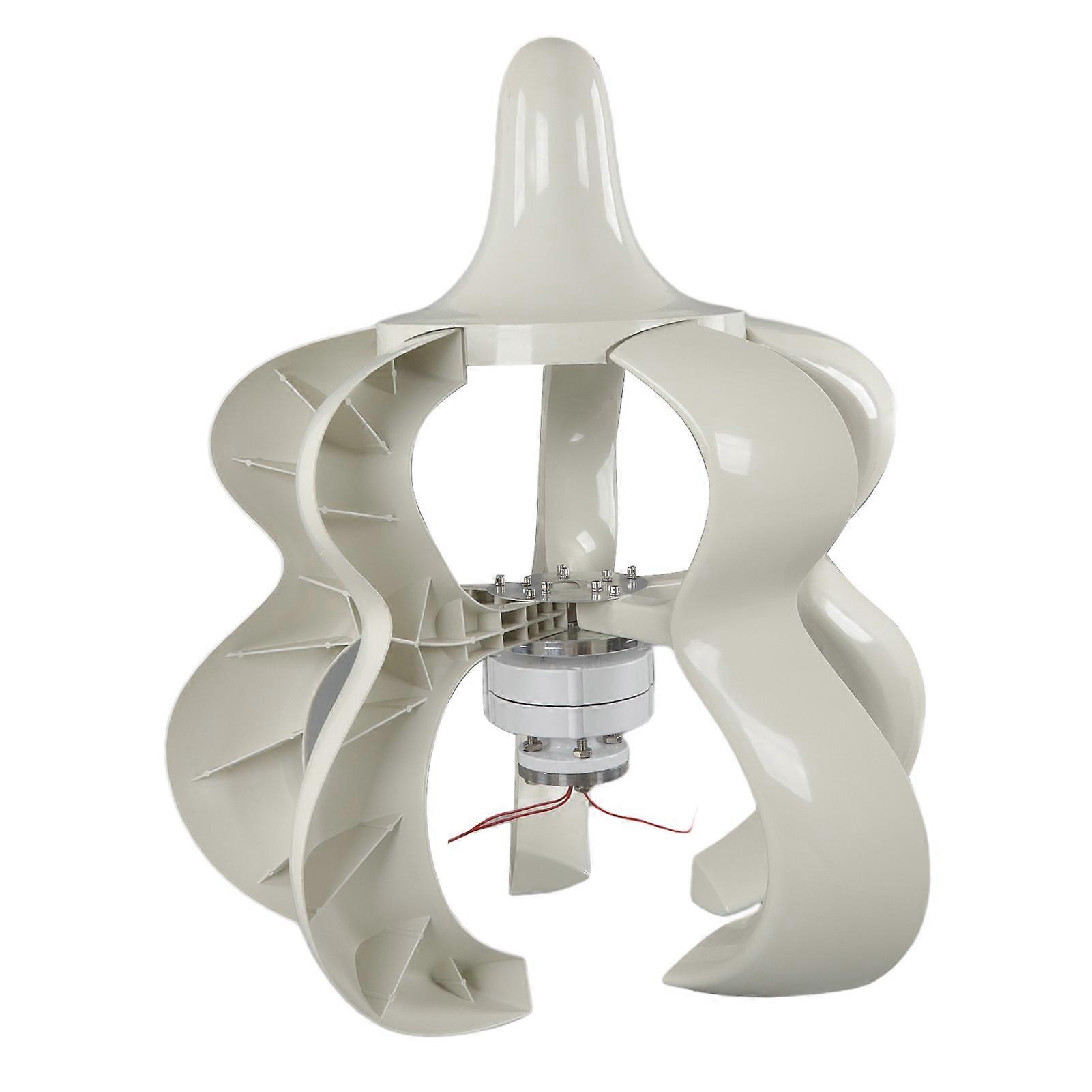 100W 12V 24V 5-Blade Vertical Wind Turbine Generator Kit