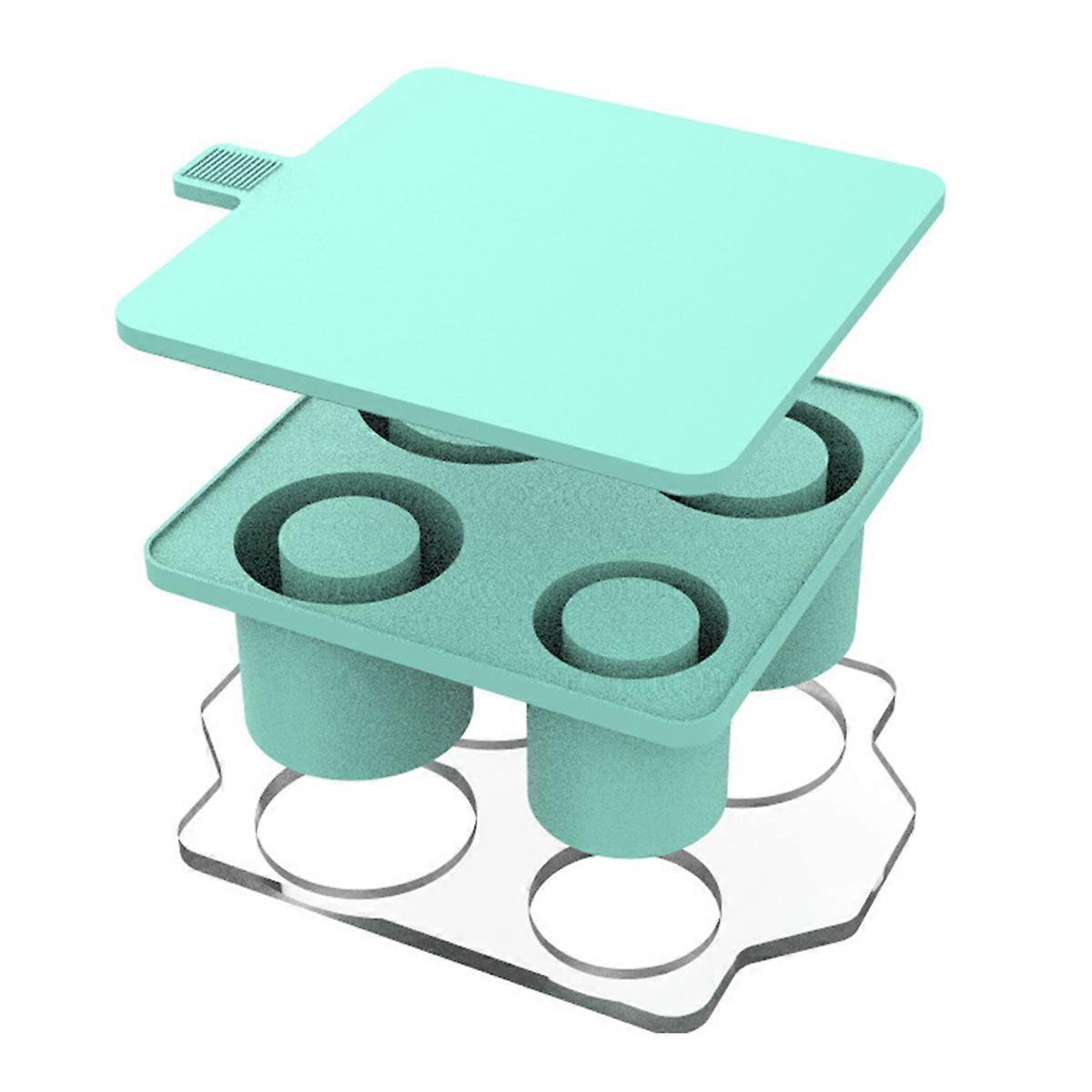 Ice-Cube Tray for Cup, Ice-Cube Trays with Lids Green