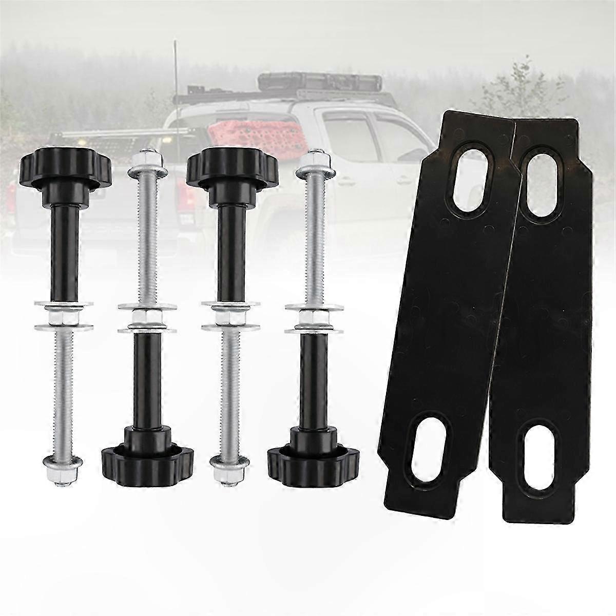 Universal Car Recovery Traction Board Kit with Mounting Pins and Base Plates