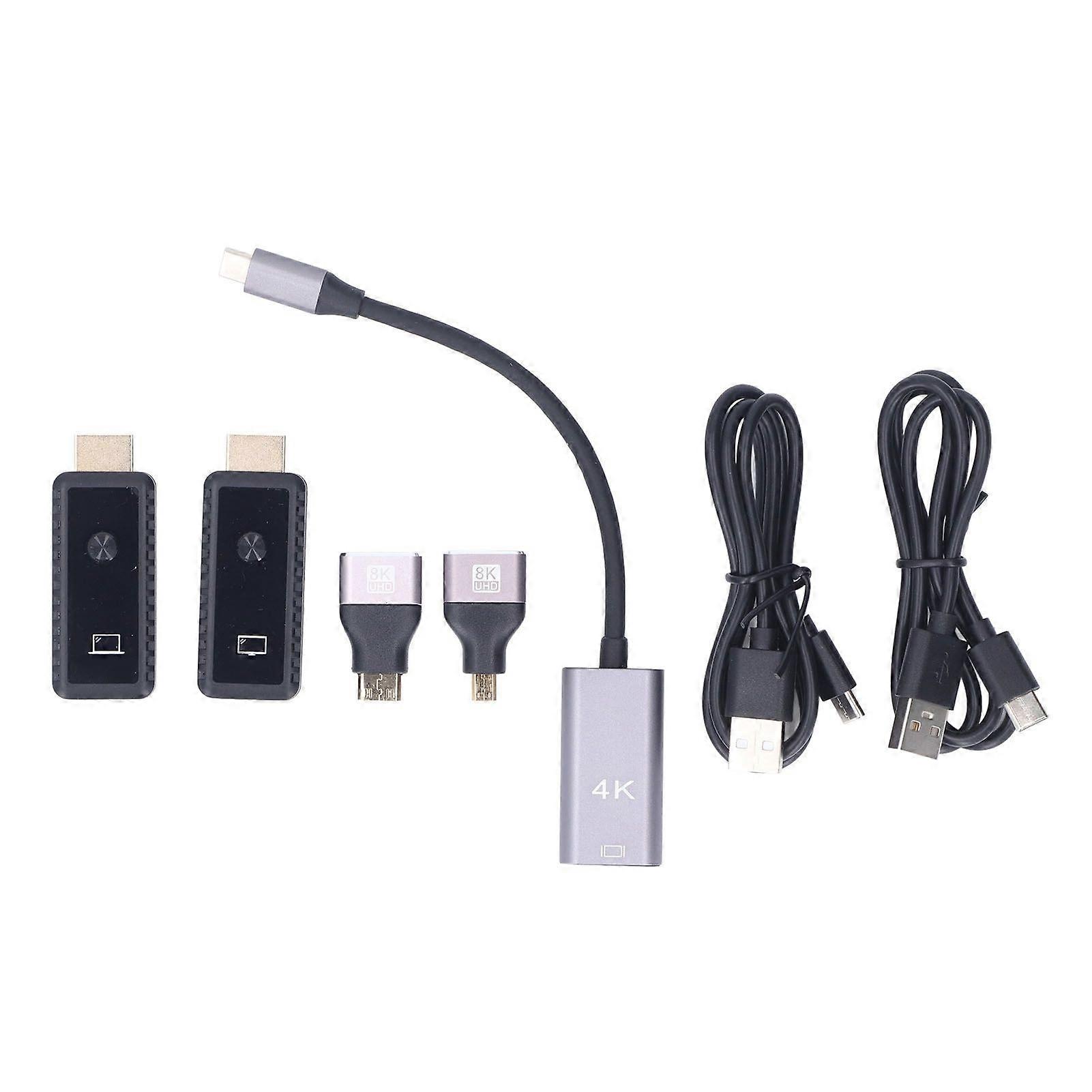 Wireless HD Multimedia Interface Transmitter and Receiver Plug and Play 100ft Portable 5G Wireless HD Extender Kit