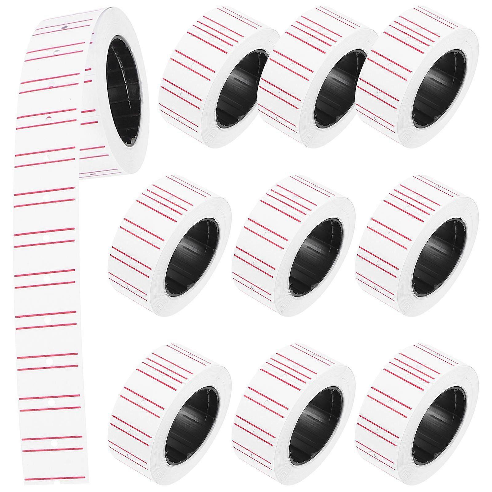 30 Rolls Price Machine Labels Paper Price Marker Label Stickers for Office