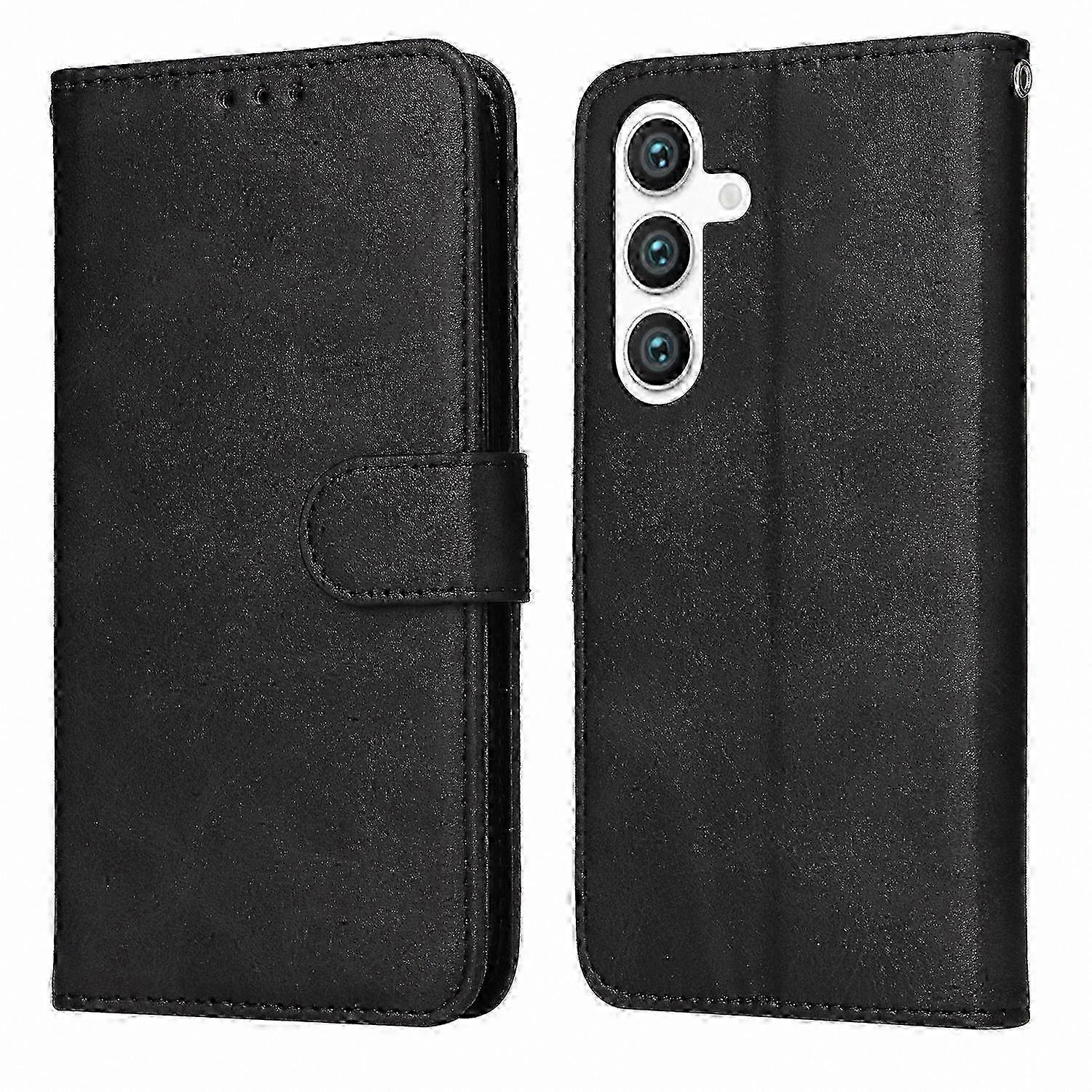 Textured Calf Leather Flip Case for Phone 2025