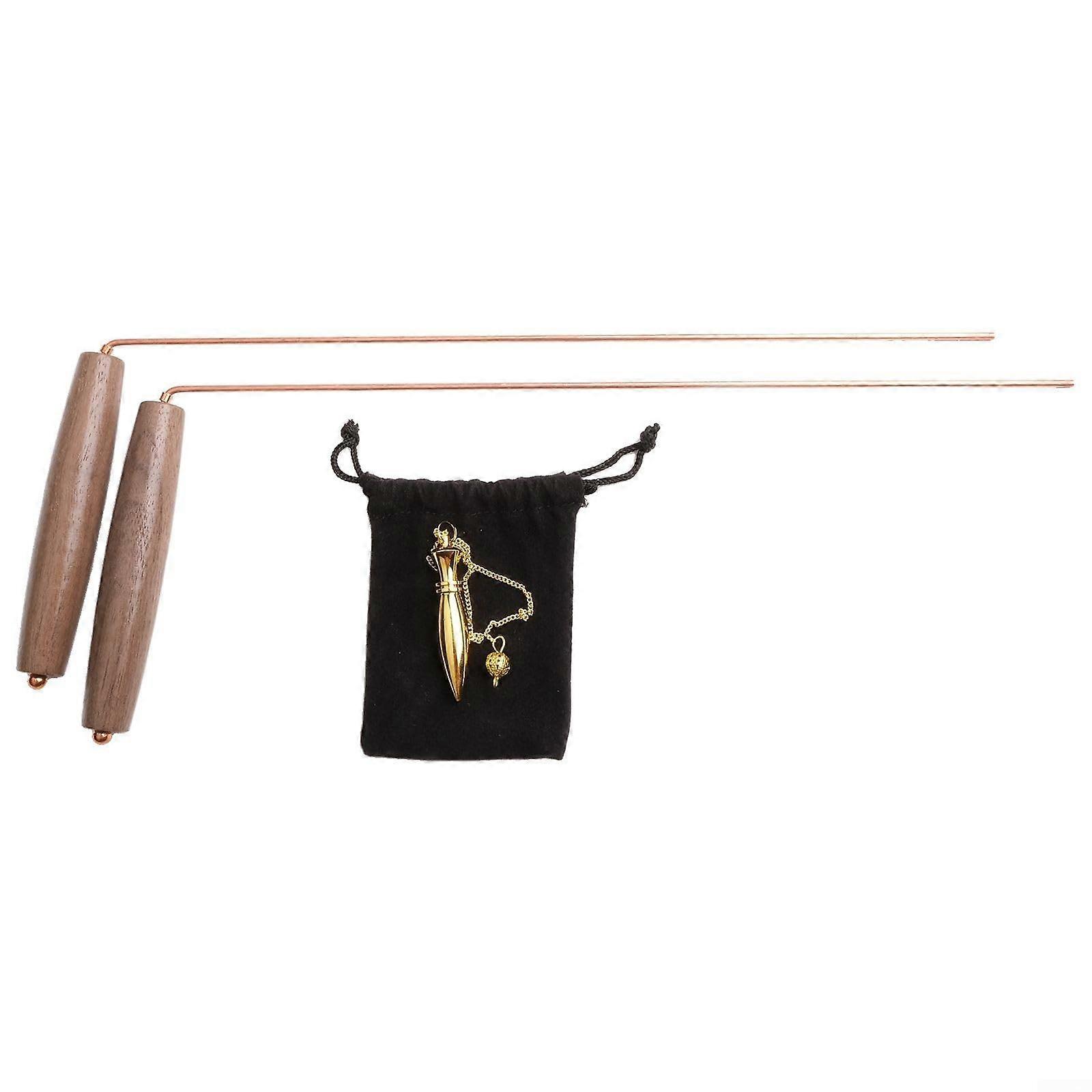 Pure Copper Metal Detector Rods with High Sensitivity and Adjustable Grip for Detecting Gold, Silver, and Iron