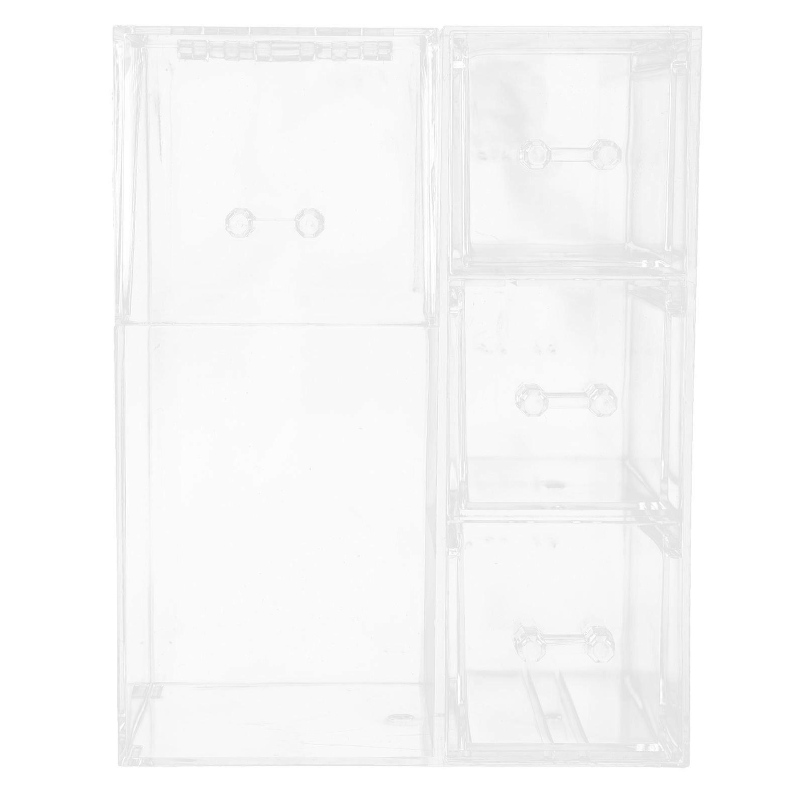 2Pcs Makeup Brush Holder Acrylic Organizer for Storage Clear Design