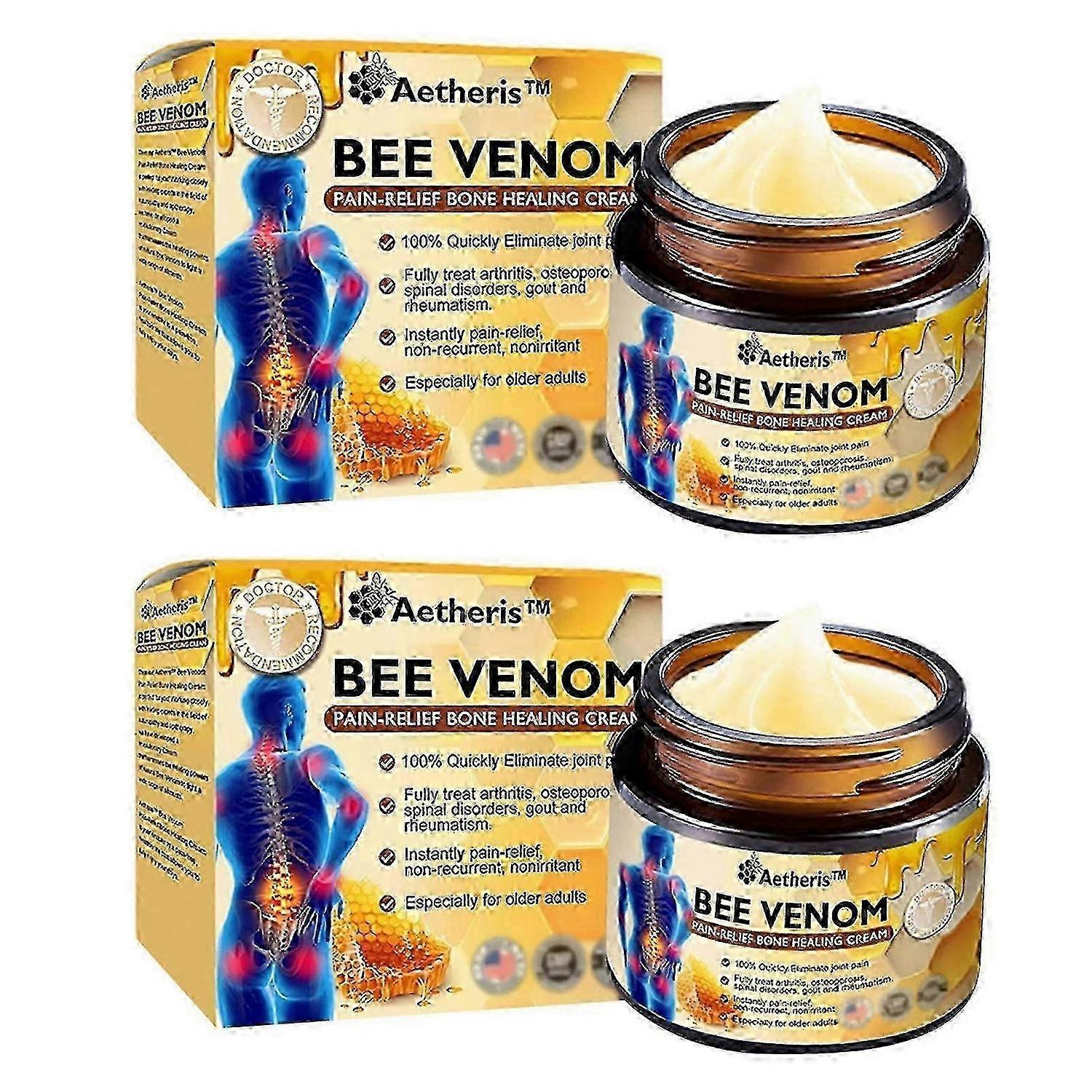 Bee Venom Advanced Joint Bone Cream for Quick Discomfort Relief External Use Pain Relieving Formula
