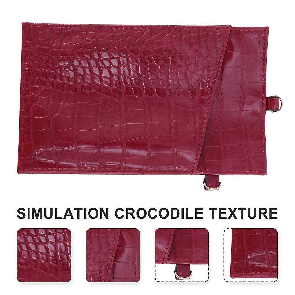 Durable Red Pattern Phone Coin Bag for Storage Hand Pouch