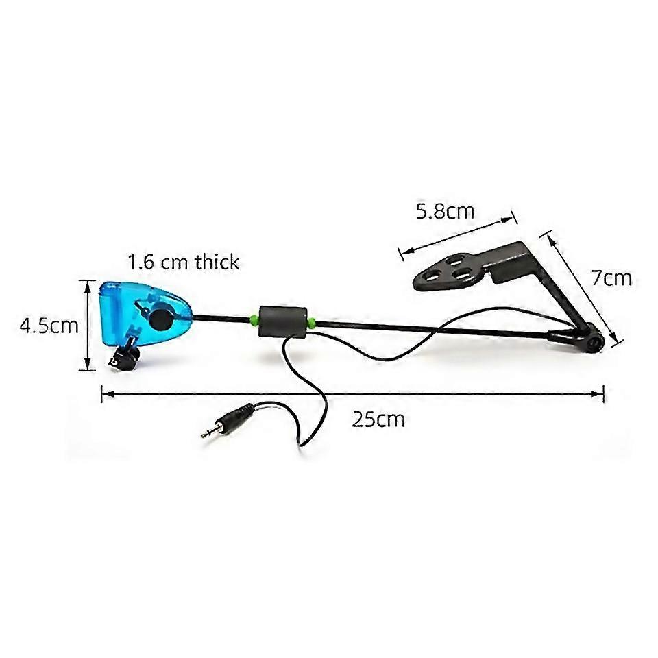 For 4pcs Fishing Bite Alarm Indicators In Zipped Case Illuminated Swinger