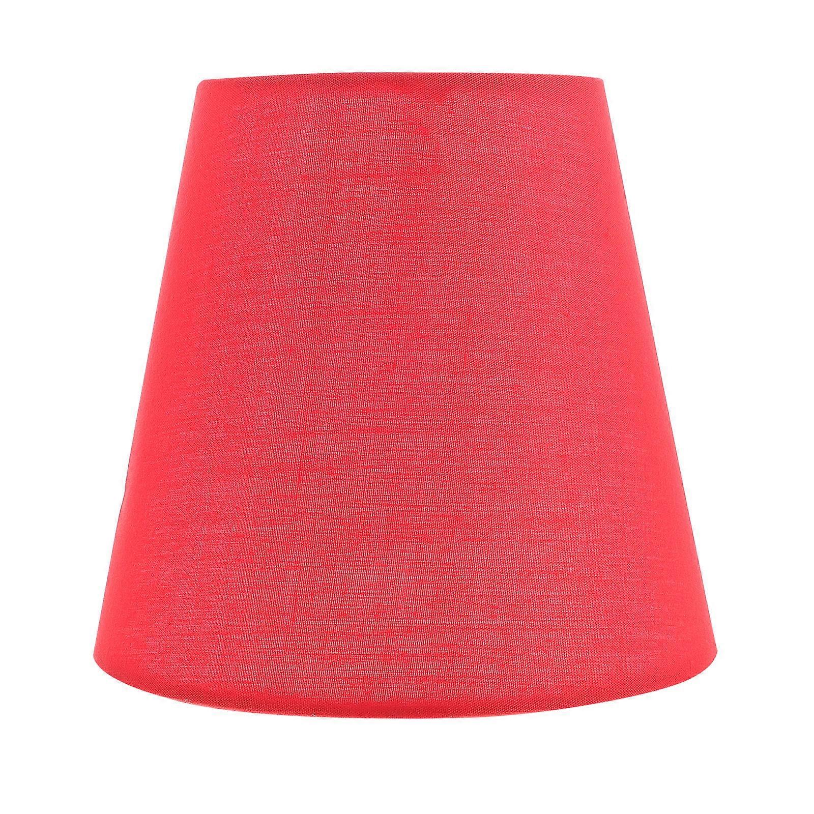 Pendant Light Shade Fabric Lamp Cover for 2Pcs Red Decoration