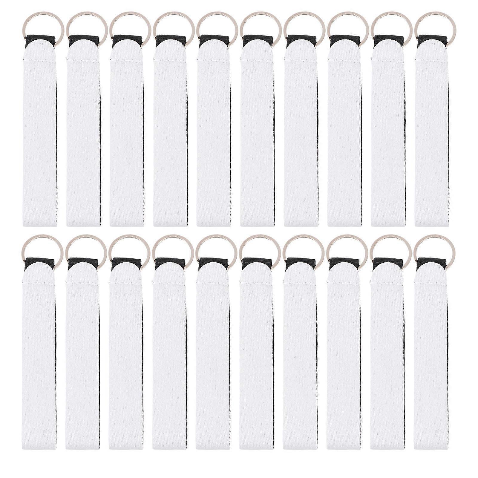 White Key Chains for Door Use 60Pcs Practical Portable Key Holders