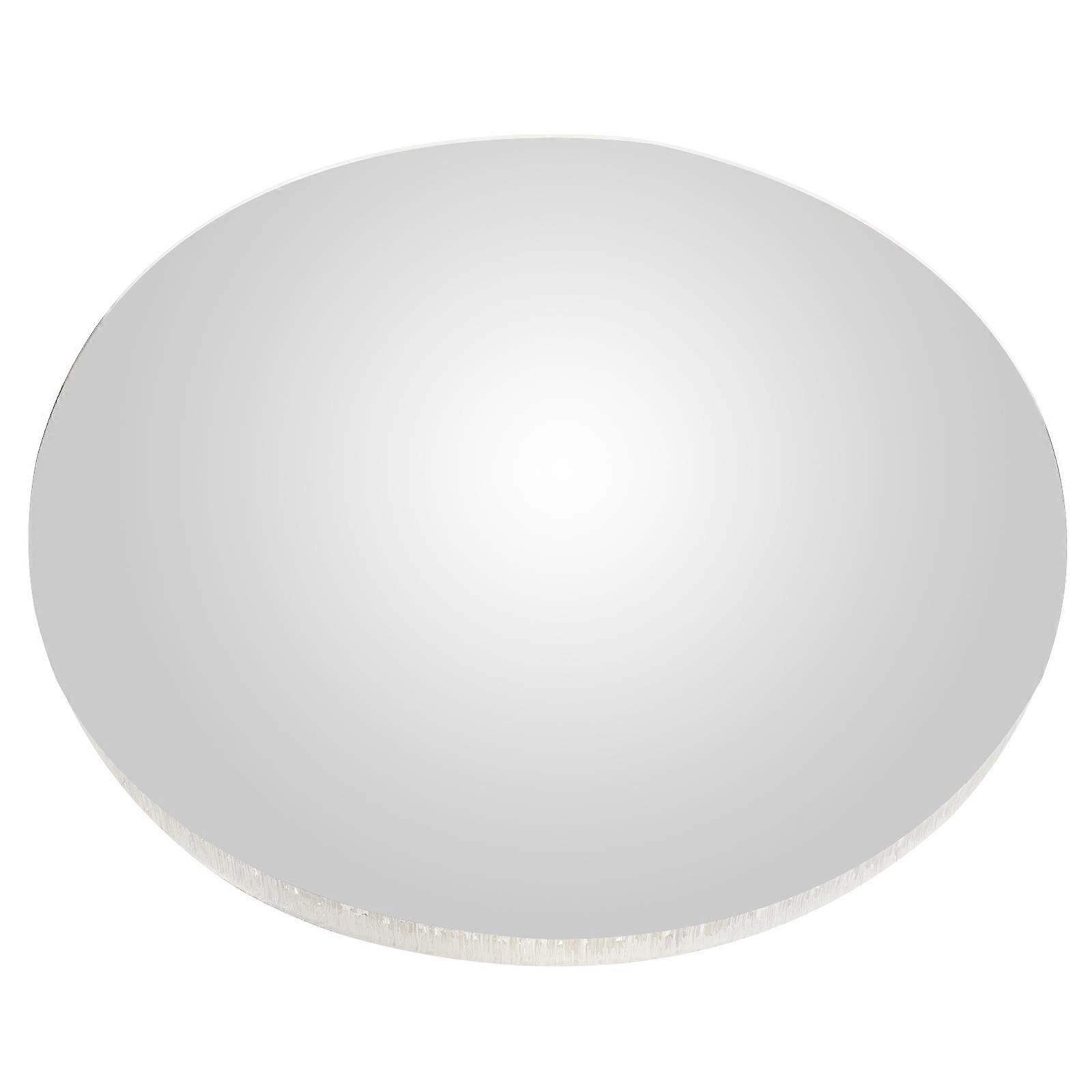 3Pcs Wide Angle Convex Safety Mirror For Road And Warehouse Blind Spot Detection 11In Silver Durable Plastic