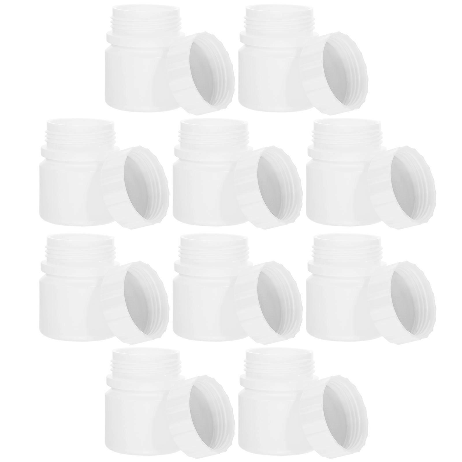 60Pcs Portable Medicine Bottles With Cap Ideal For Capsules And Powder Storage During Outdoor Activities In 30ml Size Made Of HDPE